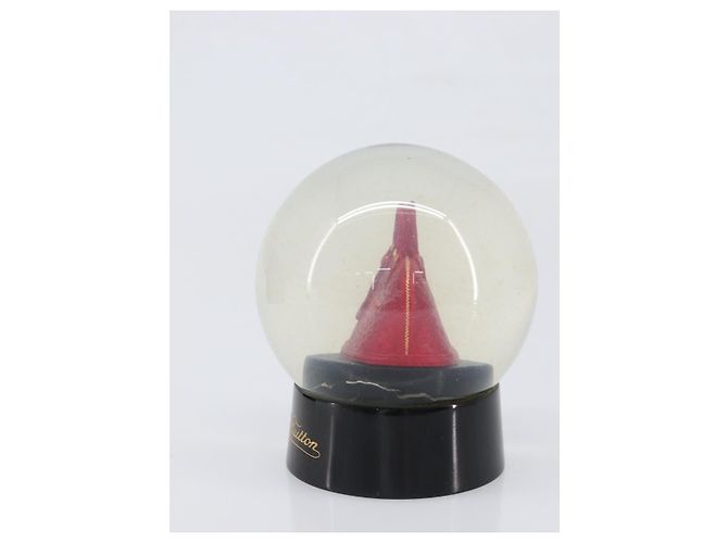 LOUIS VUITTON Alma Snow Globe Glass Red Clear LV Auth 202128 - view 3