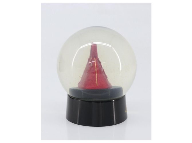 LOUIS VUITTON Alma Snow Globe Glass Red Clear LV Auth 202128 - view 4