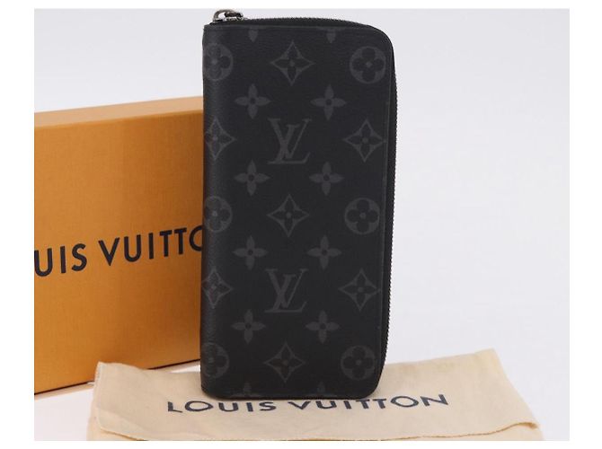 LOUIS VUITTON Monogram Eclipse Zippy Wallet Vertical Wallet M62295 Auth 199958M Monogramma - vista 12