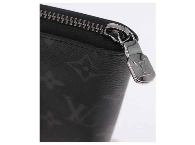 LOUIS VUITTON Monogram Eclipse Zippy Wallet Vertical Wallet M62295 Auth 199958M Monogramma - vista 7