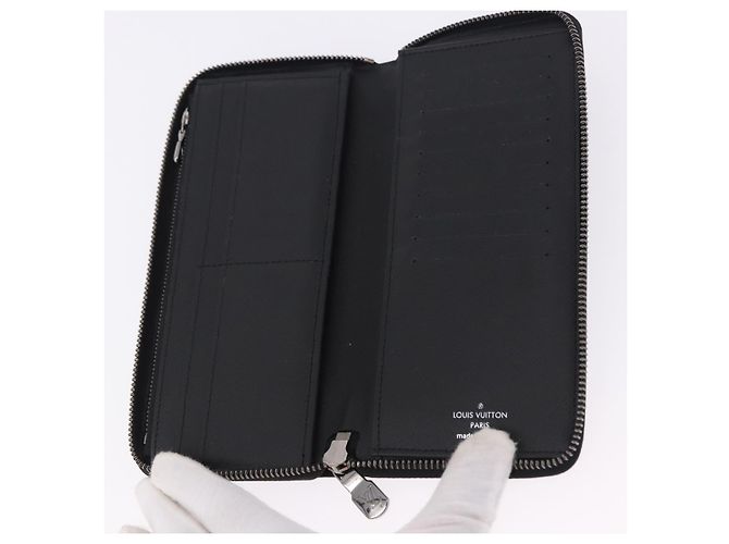 LOUIS VUITTON Monogram Eclipse Zippy Wallet Vertical Wallet M62295 Auth 199958M Monogramma - vista 8