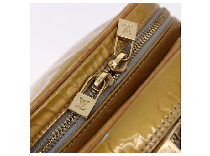 LOUIS VUITTON Monogram Vernis Wooster Shoulder Bag Gris M91036 LV Auth hk4071 Grigio - vista 9