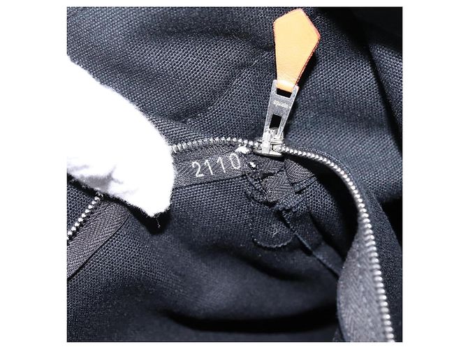 Hermès Borsa HERMES Fourre Tout MM Canvas Black Silver Auth 202228A Nero Argento - vista 12