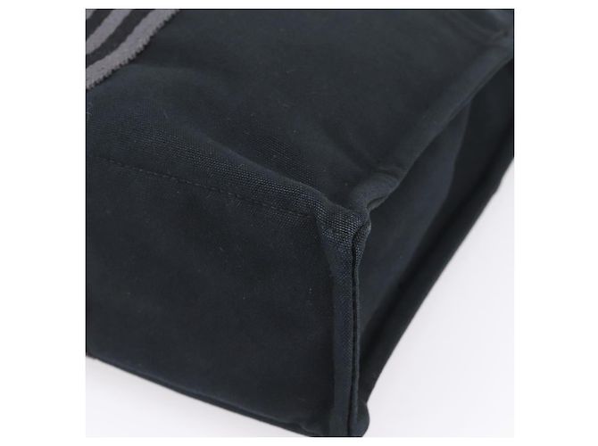 Hermès Borsa HERMES Fourre Tout MM Canvas Black Silver Auth 202228A Nero Argento - vista 15