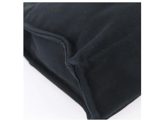 Hermès Borsa HERMES Fourre Tout MM Canvas Black Silver Auth 202228A Nero Argento - vista 16