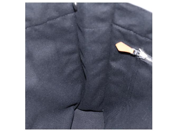 Hermès Borsa HERMES Fourre Tout MM Canvas Black Silver Auth 202228A Nero Argento - vista 18