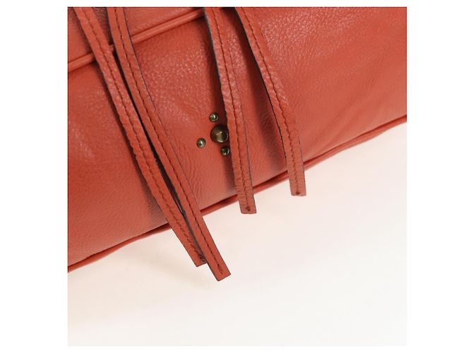 Chloé Chloe Paddington Tote Bag Leder Orange Gold Silber Auth 199949V Golden - Ansicht 20
