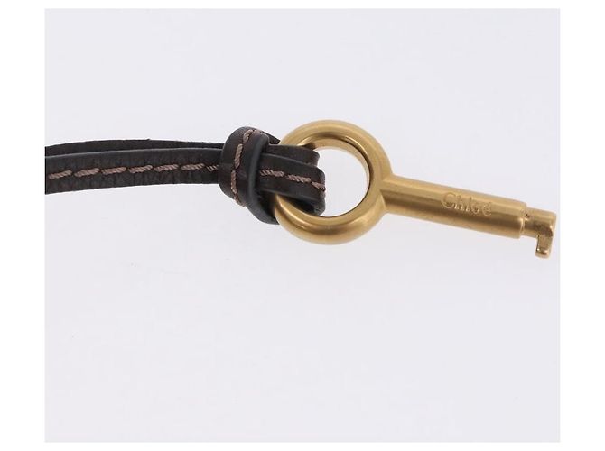 Chloé Borsa a mano Chloe Paddington in pelle marrone oro argento Auth yk20745SAM D'oro - vista 10