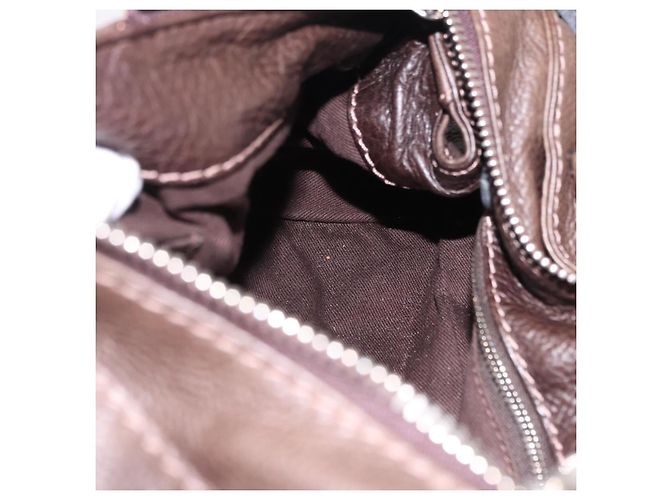 Chloé Borsa a mano Chloe Paddington in pelle marrone oro argento Auth yk20745SAM D'oro - vista 24