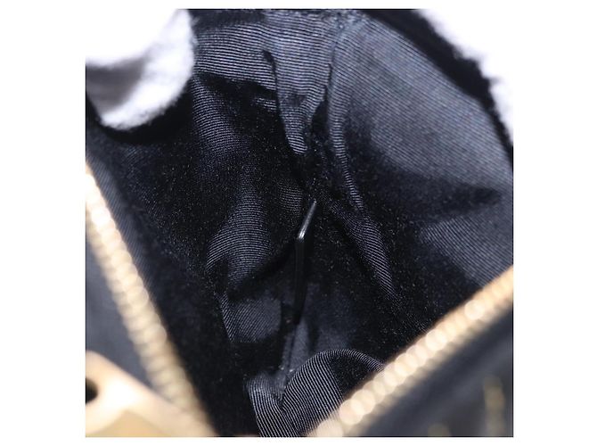 Borsa a tracolla con catena BURBERRY in pelle nera e oro Auth ka5988V Nero D'oro - vista 21