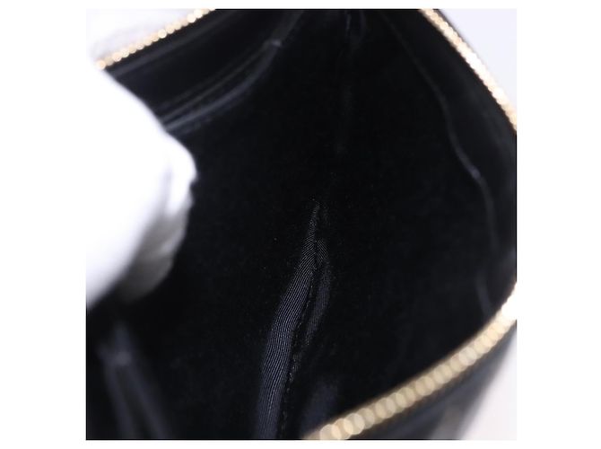 Borsa a tracolla con catena BURBERRY in pelle nera e oro Auth ka5988V Nero D'oro - vista 23
