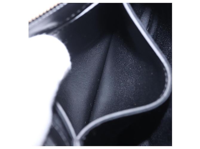 Borsa a tracolla con catena BURBERRY in pelle nera e oro Auth ka5988V Nero D'oro - vista 25