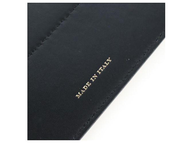 Borsa a secchiello a tracolla BURBERRY in pelle nera e oro Auth am12540V Nero D'oro - vista 27