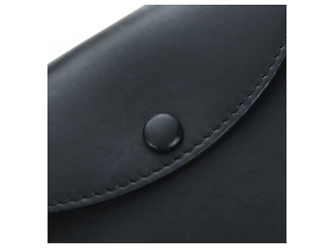 Borsa a secchiello a tracolla BURBERRY in pelle nera e oro Auth am12540V Nero D'oro - vista 29