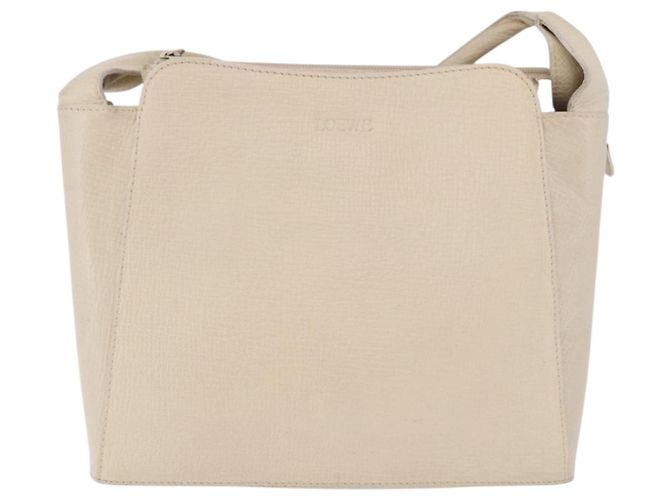 Borsa a tracolla LOEWE in pelle Ivory Gold Auth 197848 D'oro Crudo - vista 13