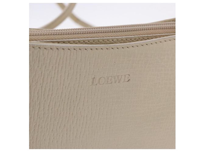Borsa a tracolla LOEWE in pelle Ivory Gold Auth 197848 D'oro Crudo - vista 17