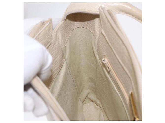 Borsa a tracolla LOEWE in pelle Ivory Gold Auth 197848 D'oro Crudo - vista 20