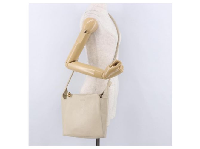 Borsa a tracolla LOEWE in pelle Ivory Gold Auth 197848 D'oro Crudo - vista 22