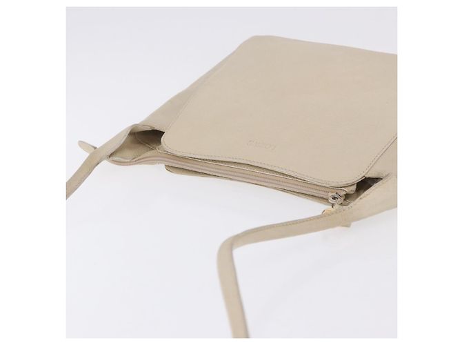 Borsa a tracolla LOEWE in pelle Ivory Gold Auth 197848 D'oro Crudo - vista 6