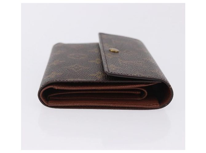 LOUIS VUITTON Monogram Porte TresorEtui Papie Wallet M61202 LV Auth 199402 Monogramma - vista 3