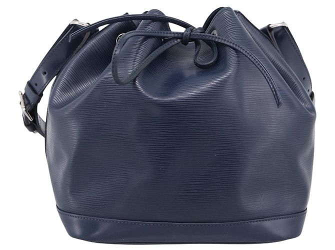 Borsa a tracolla LOUIS VUITTON Epi Petit Noe Indigo M40675 LV Auth 201946A Blu - vista 13