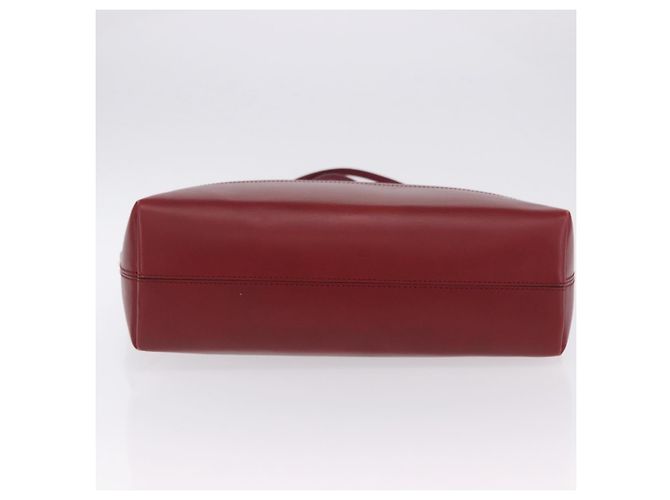 Borsa Tote FENDI a righe in nylon rosso e oro 8BH185 Auth 200207V - vista 5