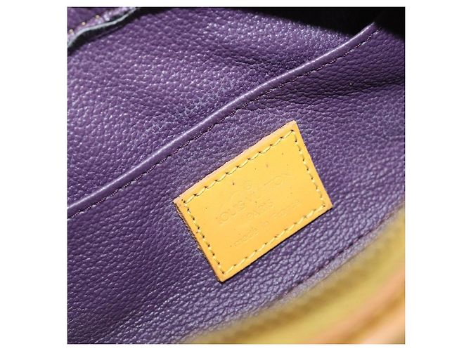 LOUIS VUITTON Epi Dauphine PM Pouch Yellow M48449 LV Auth hk4081 Giallo - vista 10