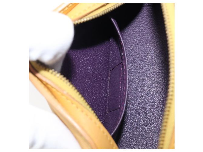 LOUIS VUITTON Epi Dauphine PM Pouch Yellow M48449 LV Auth hk4081 Giallo - vista 12