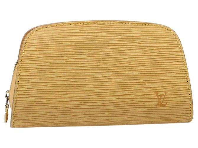 LOUIS VUITTON Epi Dauphine PM Pouch Yellow M48449 LV Auth hk4081 Giallo - vista 13