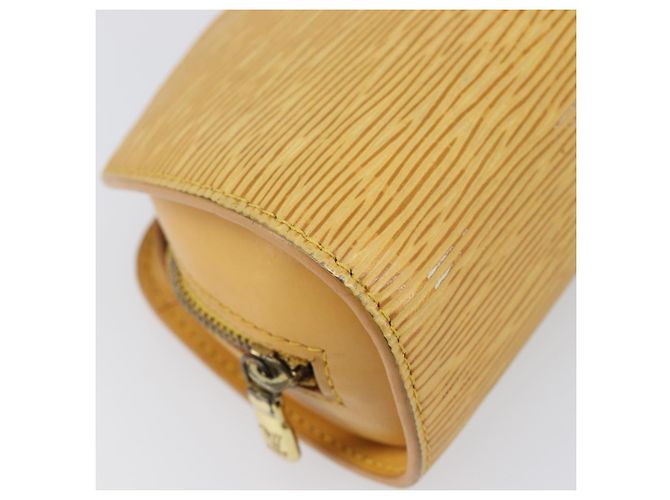 LOUIS VUITTON Epi Dauphine PM Pouch Yellow M48449 LV Auth hk4081 Giallo - vista 14