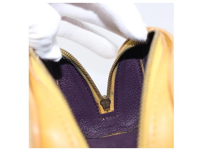 LOUIS VUITTON Epi Dauphine PM Pouch Yellow M48449 LV Auth hk4081 Giallo - vista 18