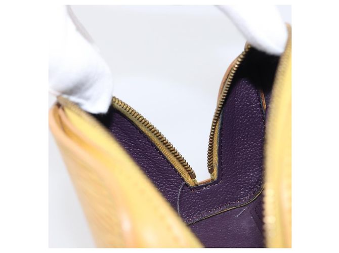 LOUIS VUITTON Epi Dauphine PM Pouch Yellow M48449 LV Auth hk4081 Giallo - vista 19