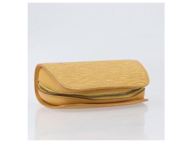 LOUIS VUITTON Epi Dauphine PM Pouch Yellow M48449 LV Auth hk4081 Giallo - vista 5