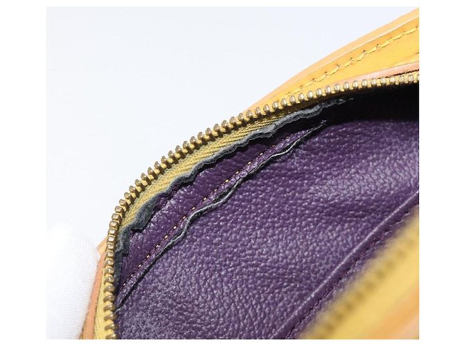 LOUIS VUITTON Epi Dauphine PM Pouch Yellow M48449 LV Auth hk4081 Giallo - vista 9