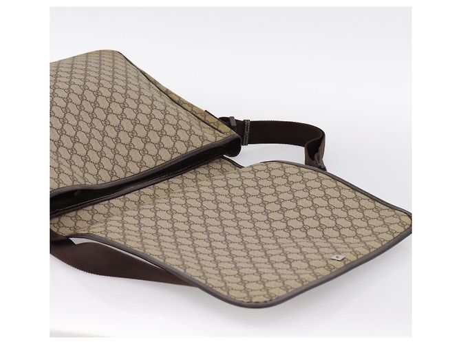 Borsa a tracolla GUCCI GG Supreme PVC Beige 222291 Auth 202237 - vista 10