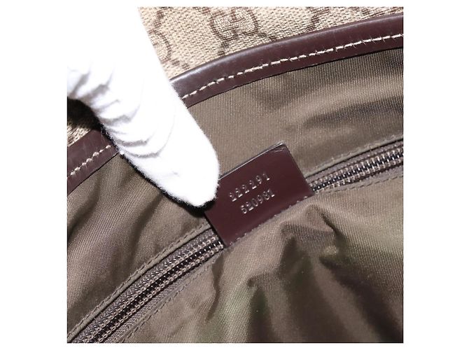 Borsa a tracolla GUCCI GG Supreme PVC Beige 222291 Auth 202237 - vista 12