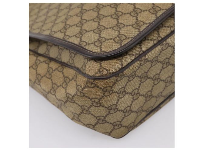 Borsa a tracolla GUCCI GG Supreme PVC Beige 222291 Auth 202237 - vista 14