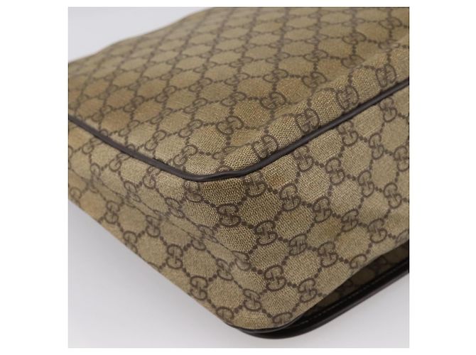 Borsa a tracolla GUCCI GG Supreme PVC Beige 222291 Auth 202237 - vista 16