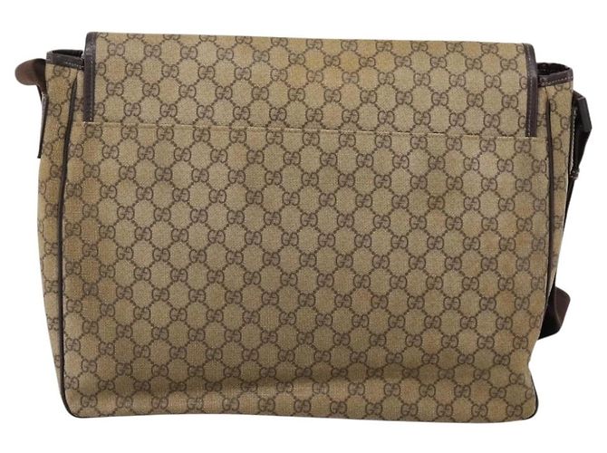 Borsa a tracolla GUCCI GG Supreme PVC Beige 222291 Auth 202237 - vista 2