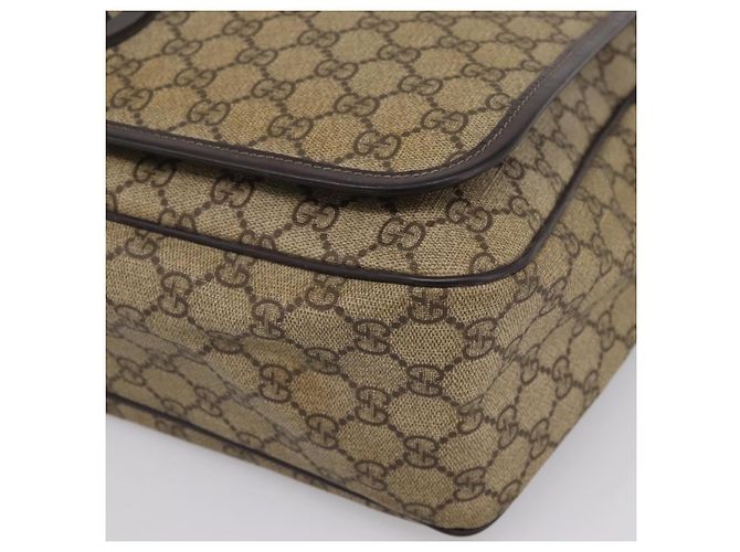 Borsa a tracolla GUCCI GG Supreme PVC Beige 222291 Auth 202237 - vista 9
