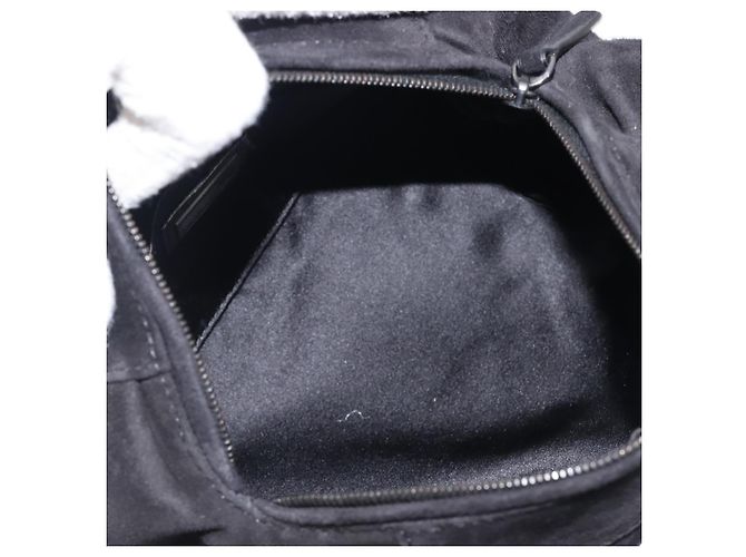 Borsa a mano FENDI Suede Black Silver Auth ka6006A Nero Argento - vista 11