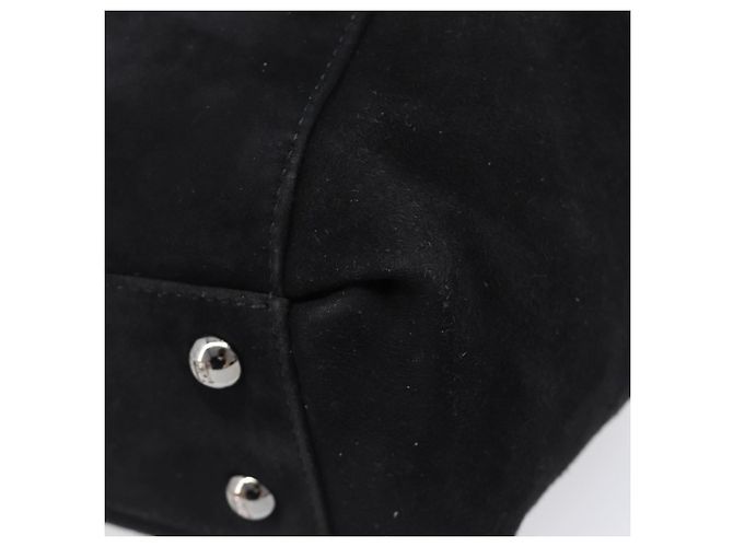 Borsa a mano FENDI Suede Black Silver Auth ka6006A Nero Argento - vista 14