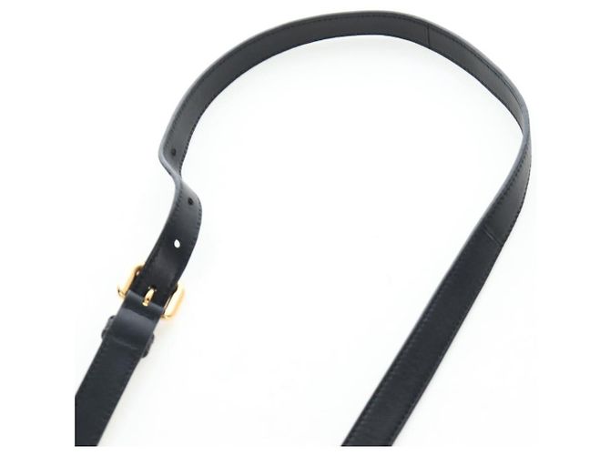 Borsa a Mano PRADA Nylon 2way Nero Oro Auth 200017V D'oro - vista 15