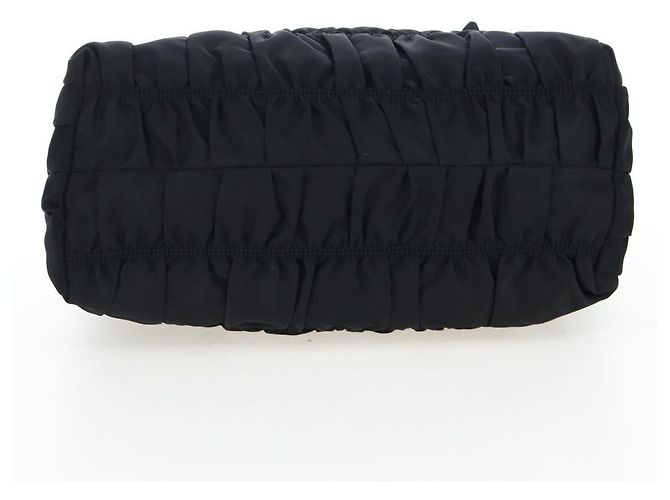 Borsa a Mano PRADA Nylon 2way Nero Oro Auth 200017V D'oro - vista 5