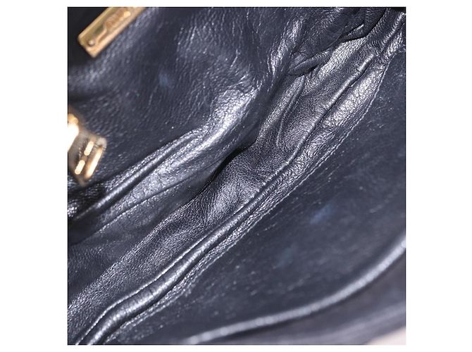 Borsa a tracolla Miu Miu Biker Studs in pelle nera e oro Auth 200282V Nero D'oro - vista 11