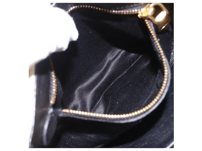 Borsa a tracolla Miu Miu Biker Studs in pelle nera e oro Auth 200282V Nero D'oro - vista 25