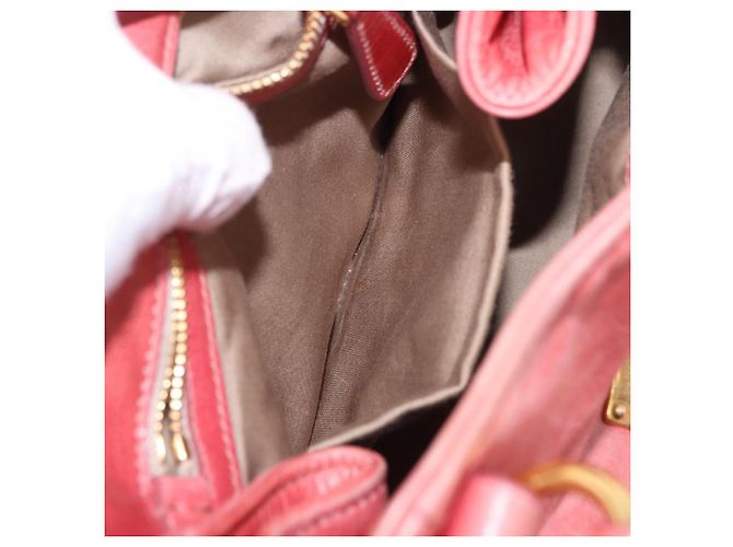 Borsa a mano Miu Miu in pelle 2way Rosa Tono Oro Auth 167576A - vista 25