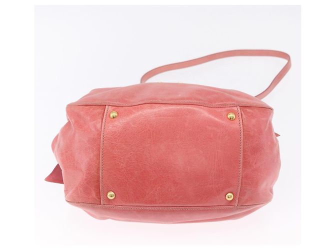 Borsa a mano Miu Miu in pelle 2way Rosa Tono Oro Auth 167576A - vista 5