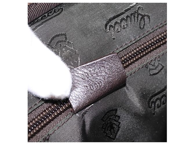 Padlock Borsa GUCCI GG Canvas Guccissima in pelle marrone scuro e oro 201480 Auth bs36901 D'oro - vista 12