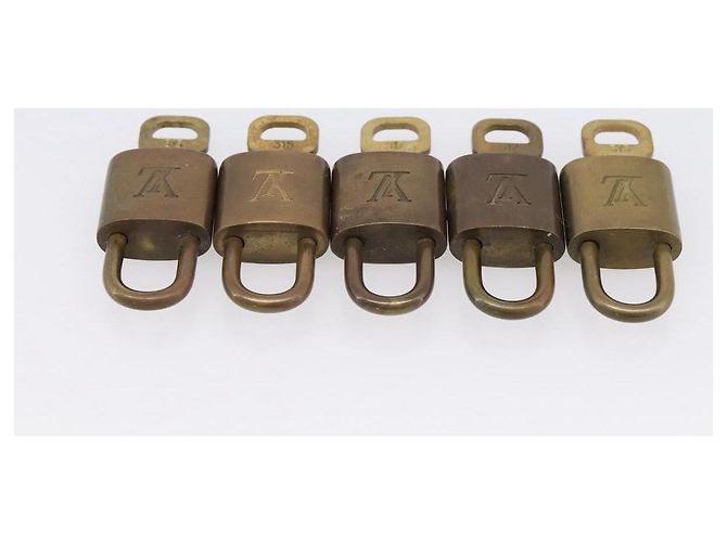 LOUIS VUITTON Set di 10 Lucchetti Lucchetto metallo Oro LV Auth 202432 D'oro - vista 5